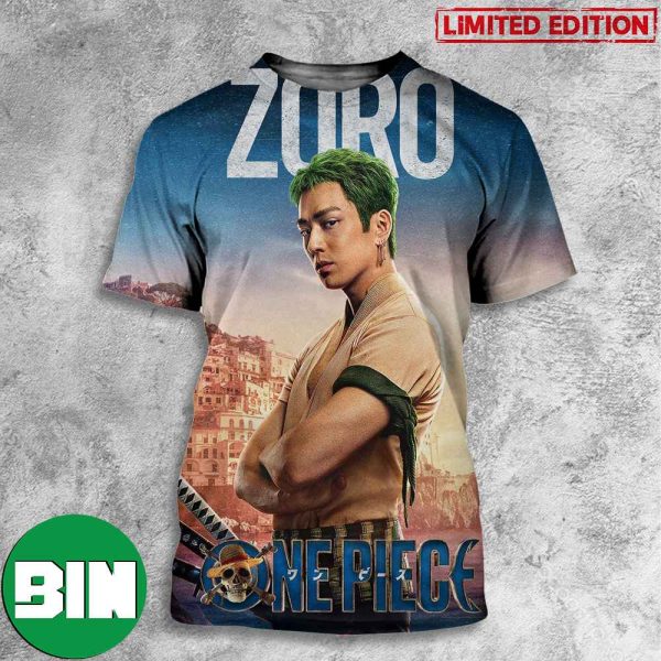 Zoro One Piece Netflix Live Action Poster 3D T-Shirt