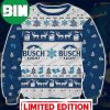 Blue Merry Christmas Pine Tree Pattern Busch Light Ugly Sweater