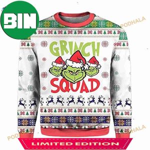 3D Grinch Squad Ugly Christmas Sweater For Men And Women