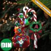 Atlanta Braves MLB Custom Name Grinch Candy Cane Tree Decorations Xmas 2023 Gift Christmas Ornament