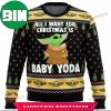 Baby Yoda All I Want For Christmas Star Wars Ugly Sweater