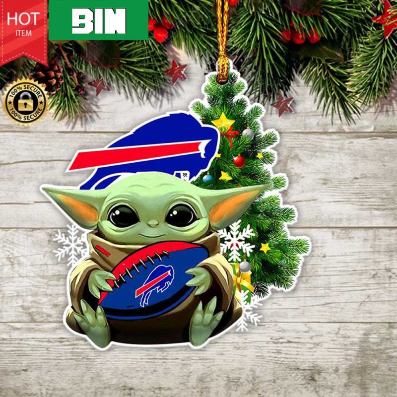 Denver Broncos Baby Yoda NFL Christmas Ornament Cute Christmas Gifts