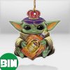Baby Yoda Hug Coors Light For Beer Lovers 2023 Christmas Star Wars Gift Ornament