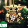 Baby Yoda Hug Jameson For Whiskey Lovers 2023 Christmas Star Wars Gift Ornament