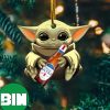 Baby Yoda Hug Macallan For Whiskey Lovers 2023 Christmas Star Wars Gift Ornament