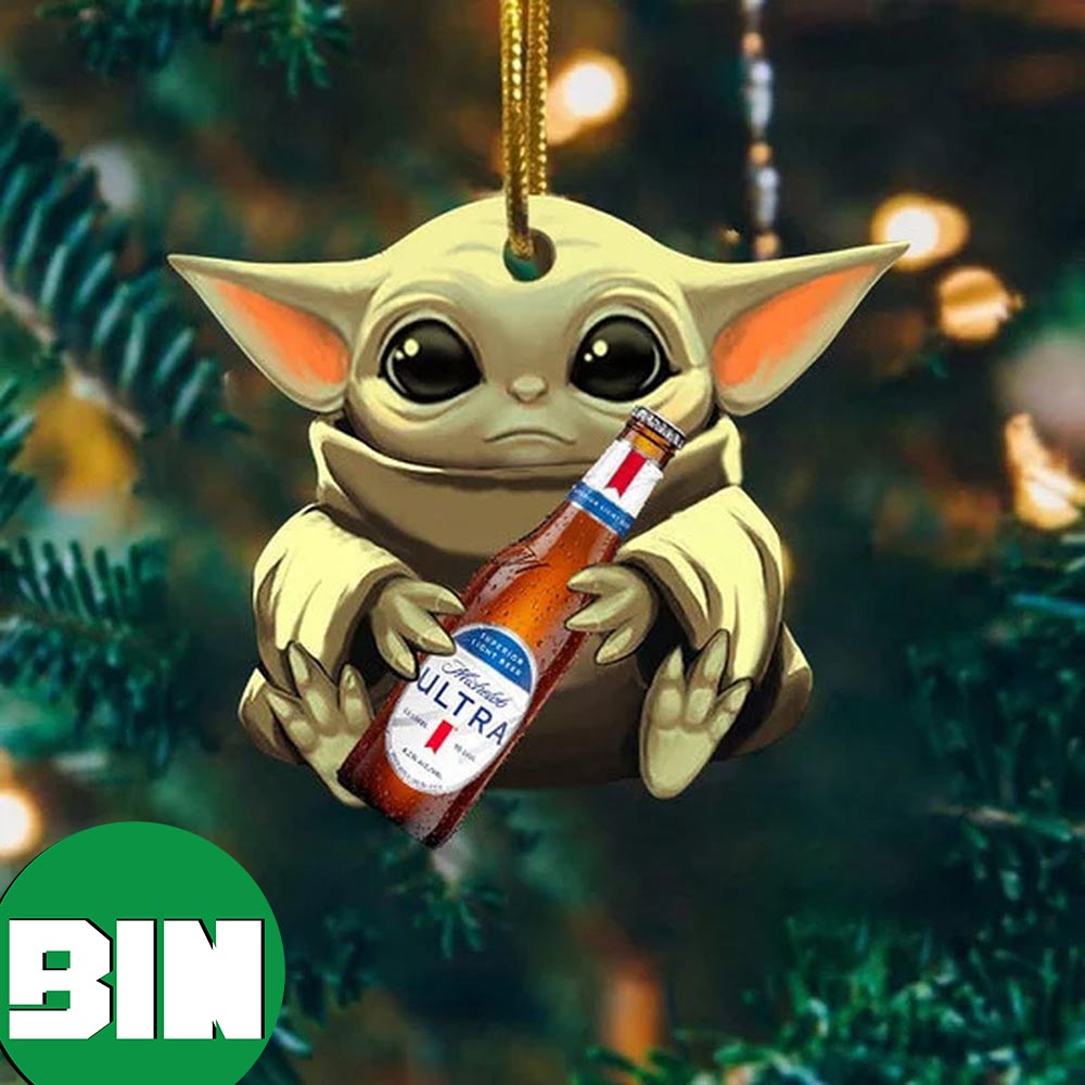 Baby Yoda Hug Coors Light For Beer Lovers 2023 Christmas Star Wars Gift  Ornament - Binteez