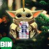 Baby Yoda Hug Rainier Beer For Beer Lovers 2023 Christmas Star Wars Gift Ornament