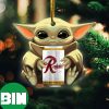 Baby Yoda Hug Pabst Blue Ribbon For Beer Lovers 2023 Christmas Star Wars Gift Ornament