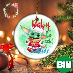 Baby Yoda Star Wars It’s Cold Outside Christmas Unique Gift Xmas Ornament