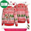 Bad Bunny Snowflakes And Deer Green Pattern Holiday Gift 2023 Ugly Sweater