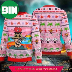 Bad Bunny Un Verano Sin Ti Palm Tree Summer Style Merry Christmas 2023 Ugly Sweater