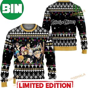 Black Clover Bull 3D Anime Ugly Christmas Sweater For Men And Women