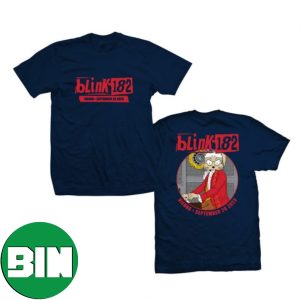 Blink-182 September 20 2023 Vienna Event Tee World Tour Two Sides T-Shirt