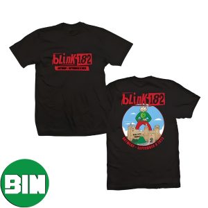 Blink-182 World Tour Antwerp Belgium September 8 2023 Two Sides Fan Gifts T-Shirt
