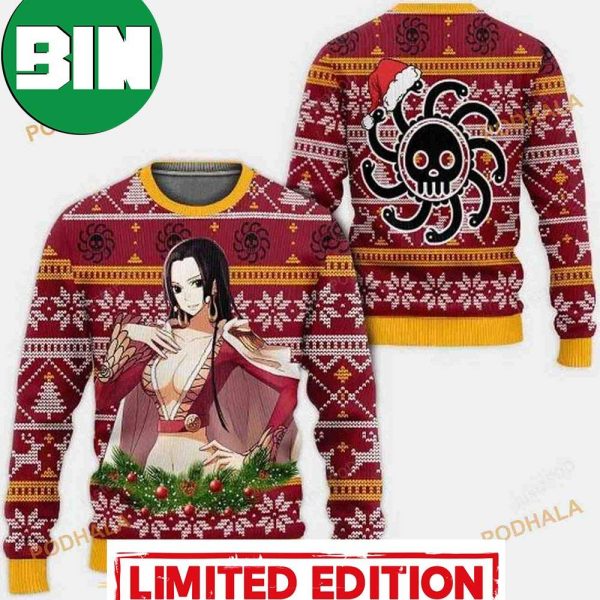 Boa Hancock One Piece Anime Xmas Gifts 2023 Best One Piece Ugly Sweater