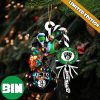 Boston Celtics NBA Custom Name Grinch Candy Cane Tree Decorations Christmas 2023 Ornament