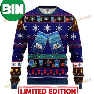 Bud Light Merry Xmas Ugly Christmas Sweater