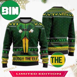Buddy The Elf Ugly Christmas Elf Quote Ugly Sweater