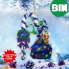 Baltimore Ravens NFL x Grinch Christmas Gift Tree Decorations Custom Name Candy Cane Ornament