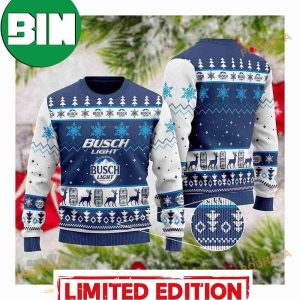 Busch Light Merry Christmas 3D Funny Ugly Sweater