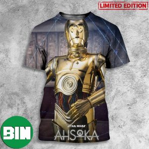 C-3PO Ahsoka Star Wars Original Series On Disney Plus 3D T-Shirt