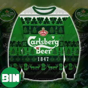 Carlsberg 1847 For Beer Lovers Christmas Unisex Best Xmas Gift Ugly Sweater