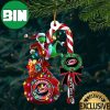 Calgary Flames NHL Grinch Candy Cane Custom Name Xmas Gifts Christmas Tree Decorations Ornament