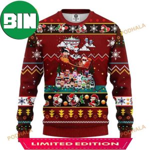Characters Dragon Ball Anime Ugly Christmas Sweater