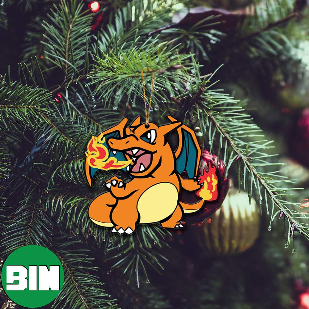 Charizard Pokemon Outdoor Christmas Decorations 2023 Xmas Tree Unique Ornament