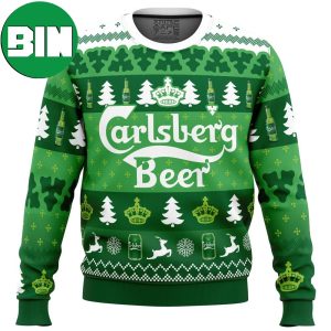 Christmas Anime Ape Carlsberg For Beer Lovers Xmas Gift Ugly Sweater