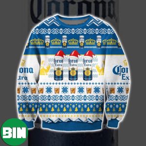 Christmas Corona Extra Beer For Beer Lovers Christmas 2023 Ugly Sweater