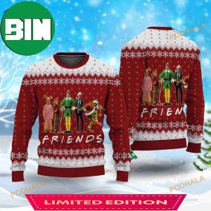 Christmas Friends Home Alone Elf Grinch Knitted Christmas 3D Funny Ugly Sweater