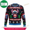 Christmas Grinch Hand Orament 3D Funny Ugly Sweater