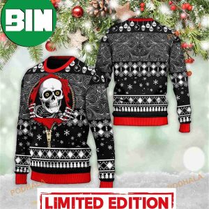 Christmas Santa Skull 3D Funny Ugly Sweater