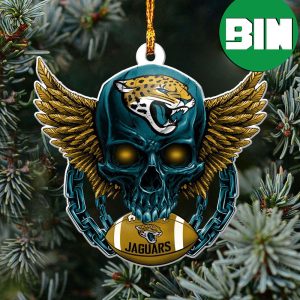 Christmas Tree Decorations For Football Fans NFL Jacksonville Jaguars Xmas Ornament Skull
