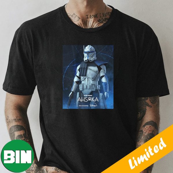 Commander Rex In Ahsoka Star Wars Movie New Streaming In Disney Plus T-Shirt