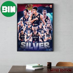 Congratulations For The Serbia To Silver Medal FIBA World Cup 2023 Home Decor Poster Canvas