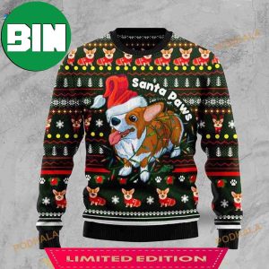 Corgi Noel Santa Paws Cute Ugly Christmas Sweater