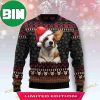 Corgi Santa Hat Christmas All Over Printed Funny Ugly Sweater