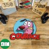 Courage The Cowardly Dog Funny Scary Dog Cartoon Network Movie Custom Shape Home Decor Rug Carpet