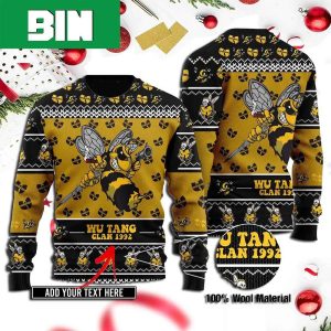 Custom Name Wu Tang Clan Killer Bee Christmas Gift For Fans 2023 Best Ugly Sweater