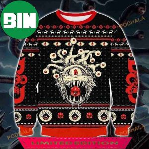 D20 Dungeons And Dragons Monster Ugly Christmas Sweater