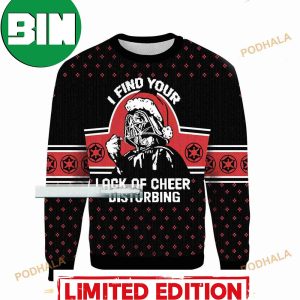Darth Vader I Find Your Lack Of Cheer Disturbing Star Wars Ugly Christmas Sweater