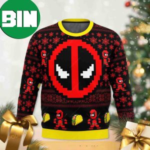 Deadpool Cute Marvel Chibi Ugly Christmas Sweater