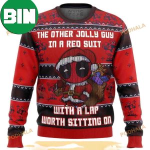 Deadpool Jolly Red Marvel Guy 3D Funny Ugly Sweater