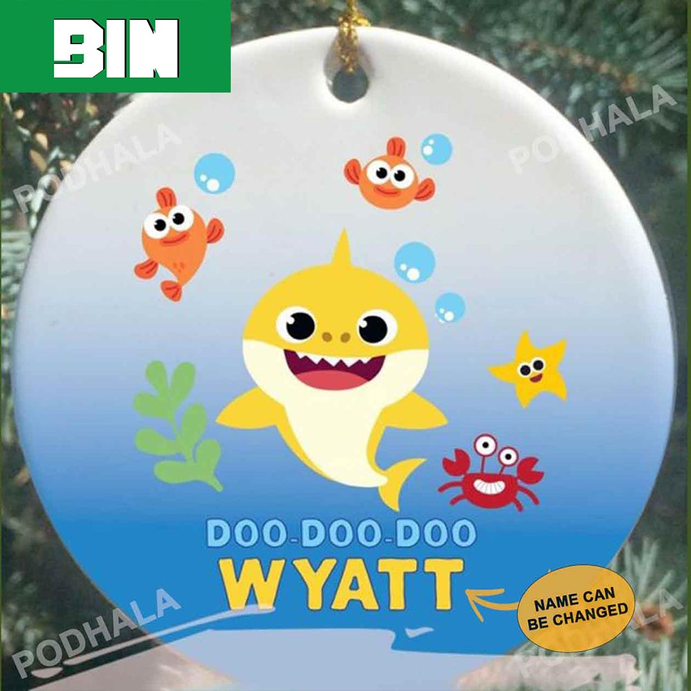 Doo Doo Doo Baby Shark Personalized Family Ornament