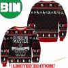 Dungeons And Dragons Fighter Blue Pattern Christmas Ugly Sweater