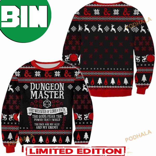 Dungeons And Dragons Dungeon Master Best For Fans Christmas 2023 Ugly Sweater