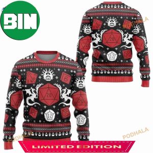 Dungeons And Dragons Have Yourself A Merry Little Crit-mas Christmas Ugly Sweater