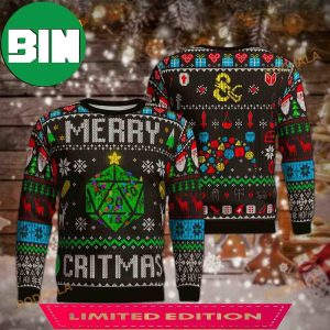 Dungeons And Dragons Merry Critmas Ugly Christmas Sweater